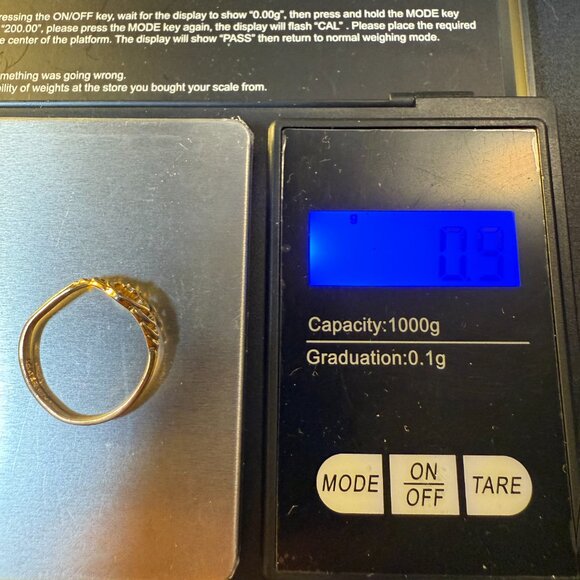 Women's Heart Shaped Designer Ring 10K Electroplated with Small Diamond Size 5.5 - Picture 7 of 7